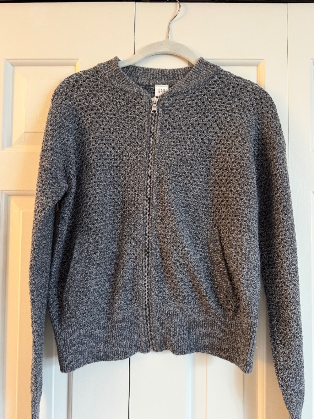 GAP Merino Wool Knit Bomber Sweater